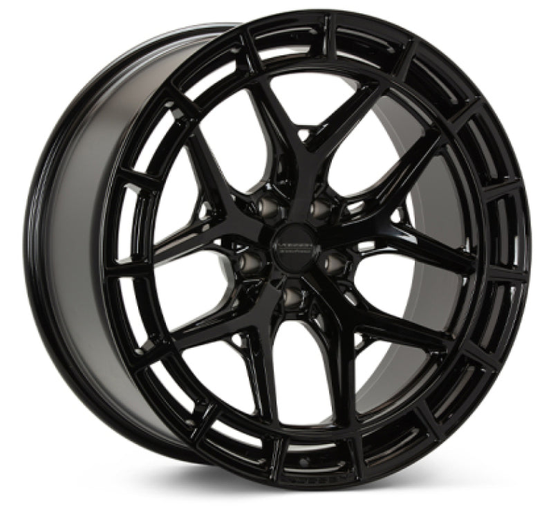 Vossen HFX-1 19x8.5 - 5x112 - ET42 - Flat Face - 66.5 - Gloss Black Wheel