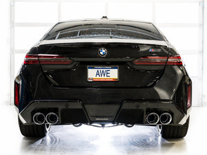 AWE Tuning BMW G90/G99 M5 Track Edition Cat-Back Exhaust - Chrome Silver Tips