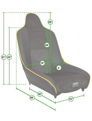 PRP Roadster Low Back Suspension Seat