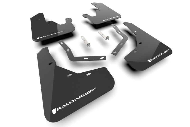 Rally Armor 23-26 Honda CR-V Black Mud Flap - White Logo