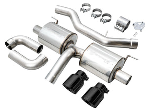AWE 19-23 BMW 330i / 21-23 BMW 430i Base G2X Touring (Excl. Conv) Axle-Back Exhaust - Diamond Black