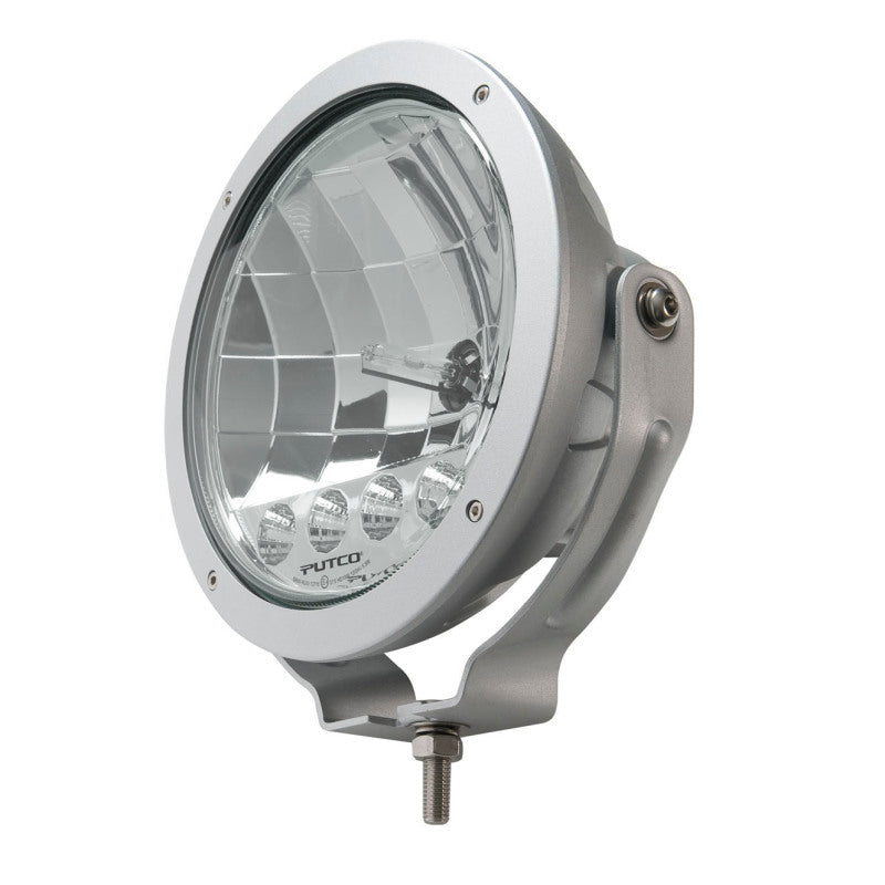 Putco HID Lamp w/3 LED DayTime Running Lights - 6in Silver Housing w/ Clear Lens HID Off Road Lamps