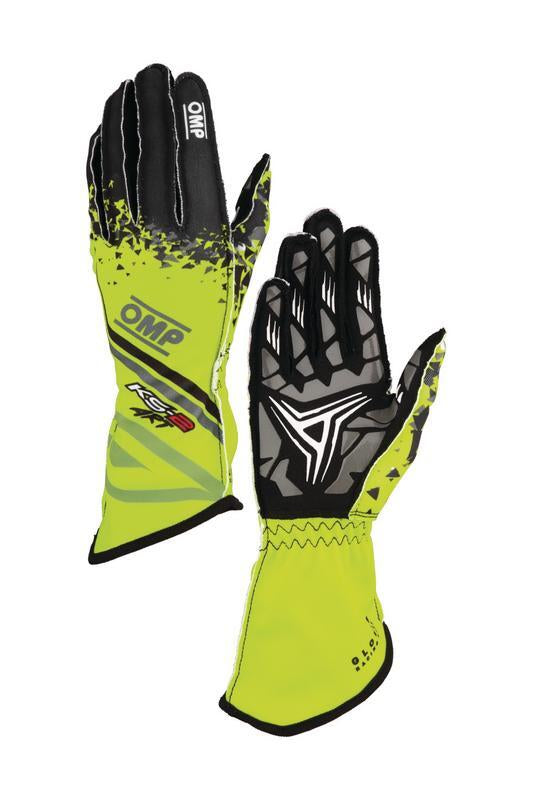 OMP KS-2 ART my2025 KART GLOVES ORANGE / BLACK SZ 6 (KIDS)