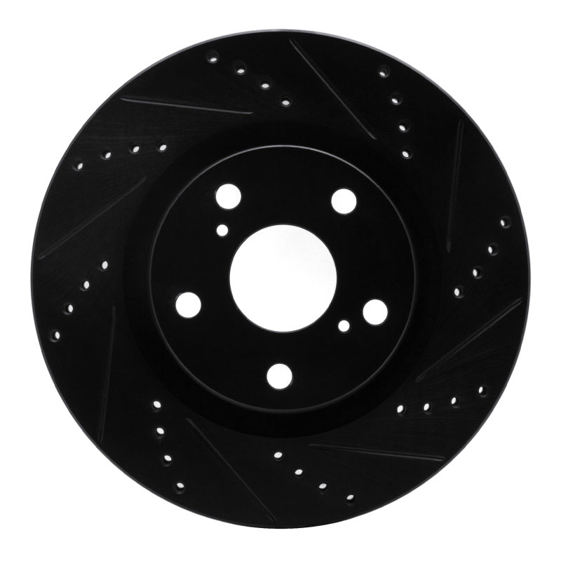 R1 08-12 Renault TRAFIC (Mexico) Front Right Drilled & Slotted Black Brake Rotor