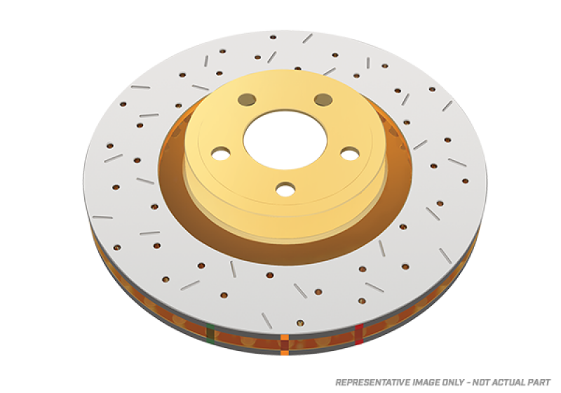 DBA 92-97 Subaru SVX Rear Drilled & Slotted 4000 Series Rotor