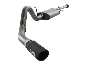 aFe MACHForce XP Exhausts Cat-Back SS 409 EXH Wrinkle Black CB Ford F-150 11-12 V6-3.5L (tt)