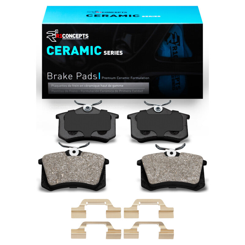 R1 03-06 Volkswagen Golf Rear Ceramic Pads & Hardware Kit