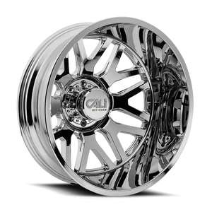 Cali Off-Road 9115D Invader Dually 22x8.25 / 8x200 BP / -192mm Offset / 142mm Hub Chrome Wheel