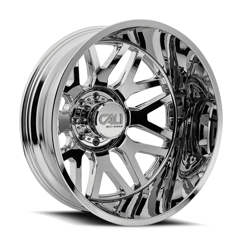 Cali Off-Road 9115D Invader Dually 22x8.25 / 8x200 BP / -192mm Offset / 142mm Hub Chrome Wheel
