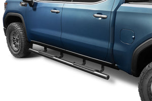 RealTruck 19-26 Chevy Silverado/GMC Sierra 1500 Crew Cab Traxio 3in Nerf Bars - Textured Black