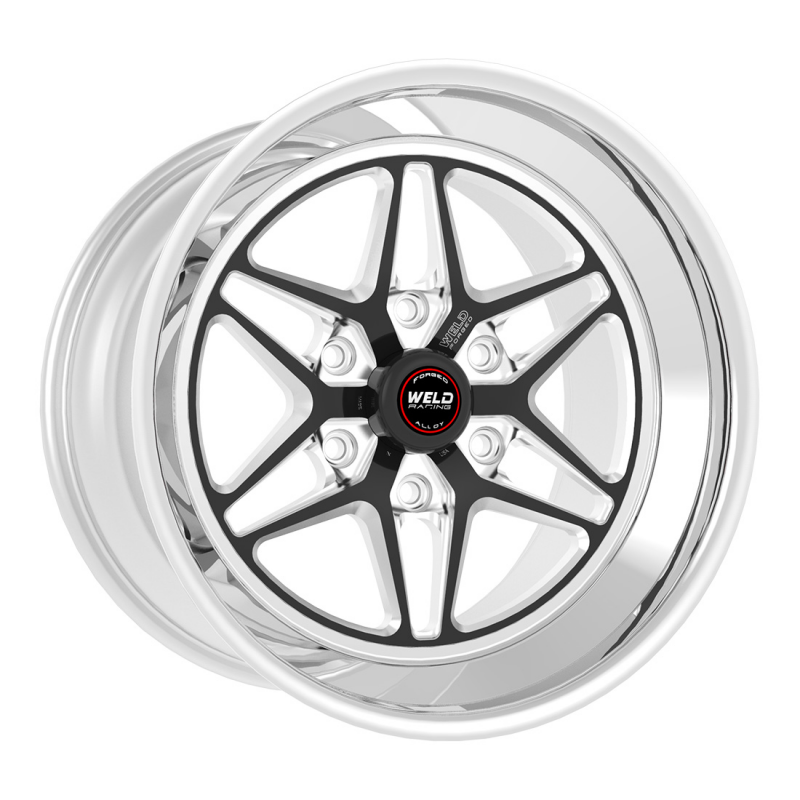 Weld S81 HD 17x5 / 6x135 / 2.7 BS / 3.54 HB - Black Center - Polished Shell - Non-BL Wheel