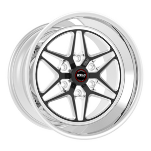 Weld S81 HD 17x9 / 6x139.7 / 5.2 BS / 3.54 HB - Black Center - Polished Shell - Non-BL Wheel