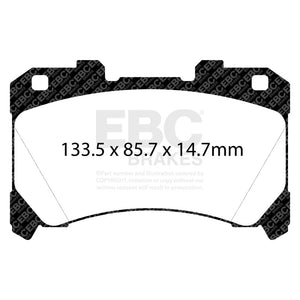 EBC Racing 2023 Toyota Corolla GR RP-1 Race Front Brake Pads