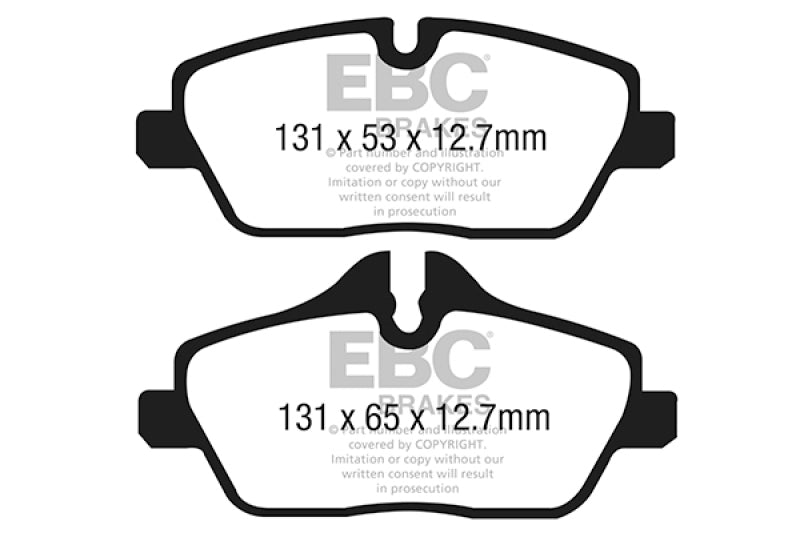EBC 14+ BMW I3 Electric Ultimax Front Brake Pads