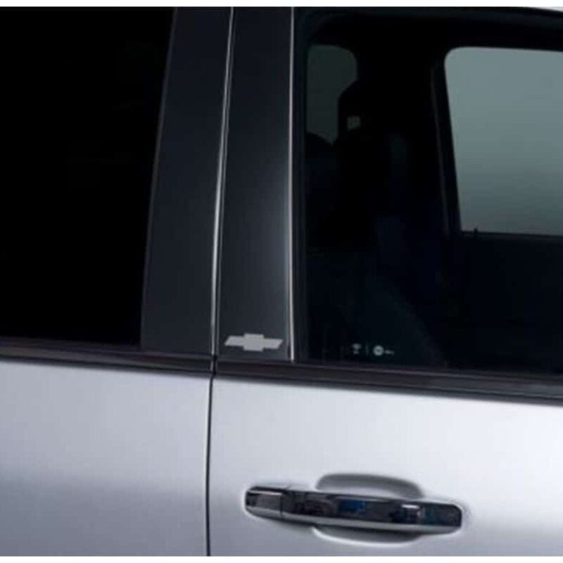 Putco 14-18 Chevy Silverado LD - Fits Double Cab/Crew Cab - 4pcs Black Platinum Pillar Posts