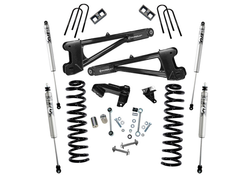 Superlift 08-10 Ford F-250 SuperDuty 4WD Diesel 4in Lift Kit w/ Repl Radius Arms/Fox 2.0 Shocks