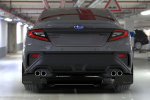 Rally Armor 22-26 Subaru WRX Black UR Mud Flap Altered Font Dark Grey Logo