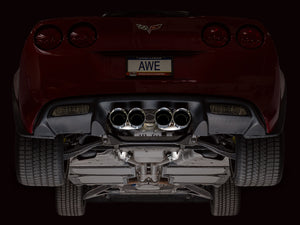 AWE Tuning 05-07 C6 Chevrolet Corvette 6.0L Track Edition Axle-Back Exhaust w/ Chrome Silver Tips