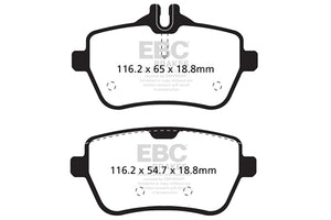 EBC 14+ Mercedes-Benz S550 4.7 Twin Turbo Redstuff Rear Brake Pads