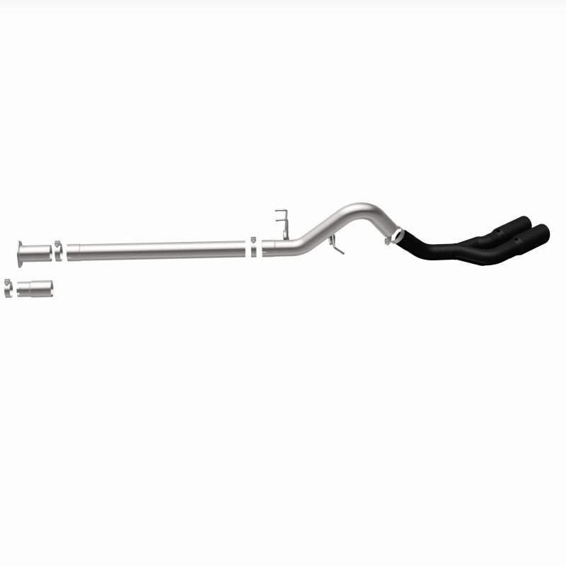 MagnaFlow 08-18 Ford F-250/F-350/F-450 4.6L/6.7 DPF-Back Black 4in Dual Single Rear Exit