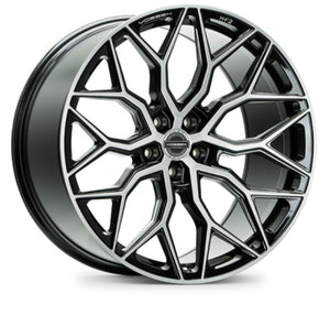 Vossen HF-2 22x11 - 5x130 - ET50 - Deep Face - 71.6 -- Brushed Gloss Black Wheel
