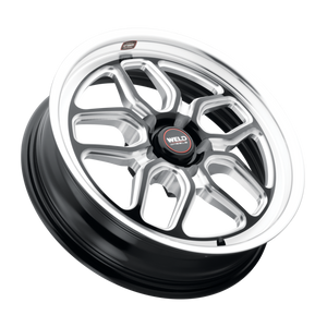 Weld Laguna Drag 18x5 / 5x120.65 / 2.1 BS / 78.1 HB - Gloss Black Milled - Non-BL Wheel