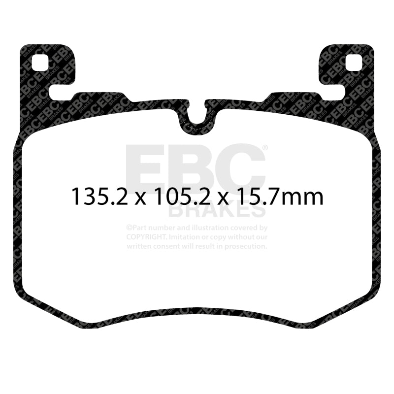 EBC 2019+ Jaguar F-Pace 5.0 Supercharged Bluestuff Front Brake Pads