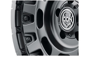 ICON Hammer Pro 17x8.5 / 6x5.5 / 25mm / 5.75in BS - Satin Black