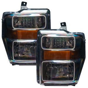 Oracle 08-10 Ford F250/350 LED HL - Black - ColorSHIFT
