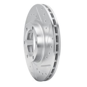 R1 87-89 Dodge Raider Front Right Drilled & Slotted Silver Brake Rotor