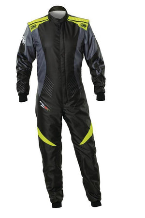OMP KS-2X ART SUIT FIA 8877-2022 BLACK / FLUO YELLOW SZ 50