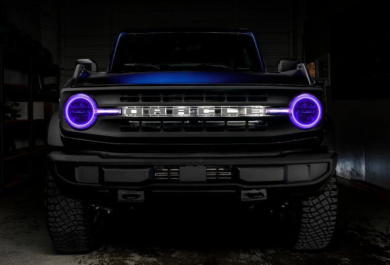 Oracle 2122 Ford Bronco Headlight Halo Kit w/DRL Bar Base Headlights w/Simple Control