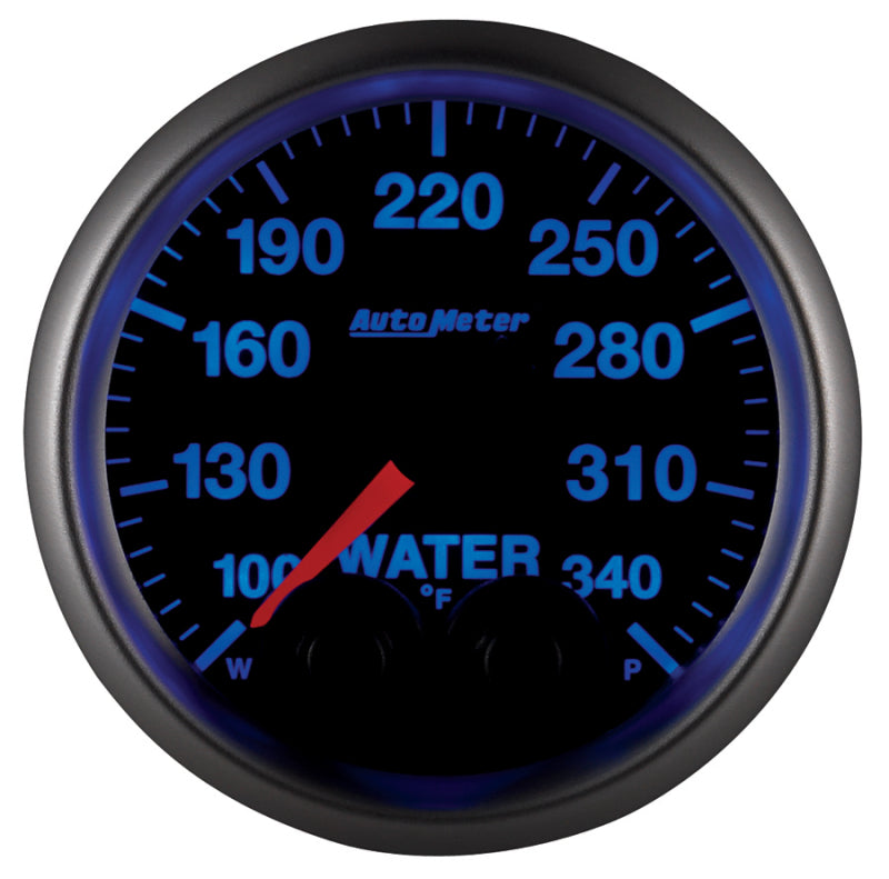 Autometer Elite 52mm 100-340 Deg F Water Temperature Peak and Warn Gauge w/ Electronic Control