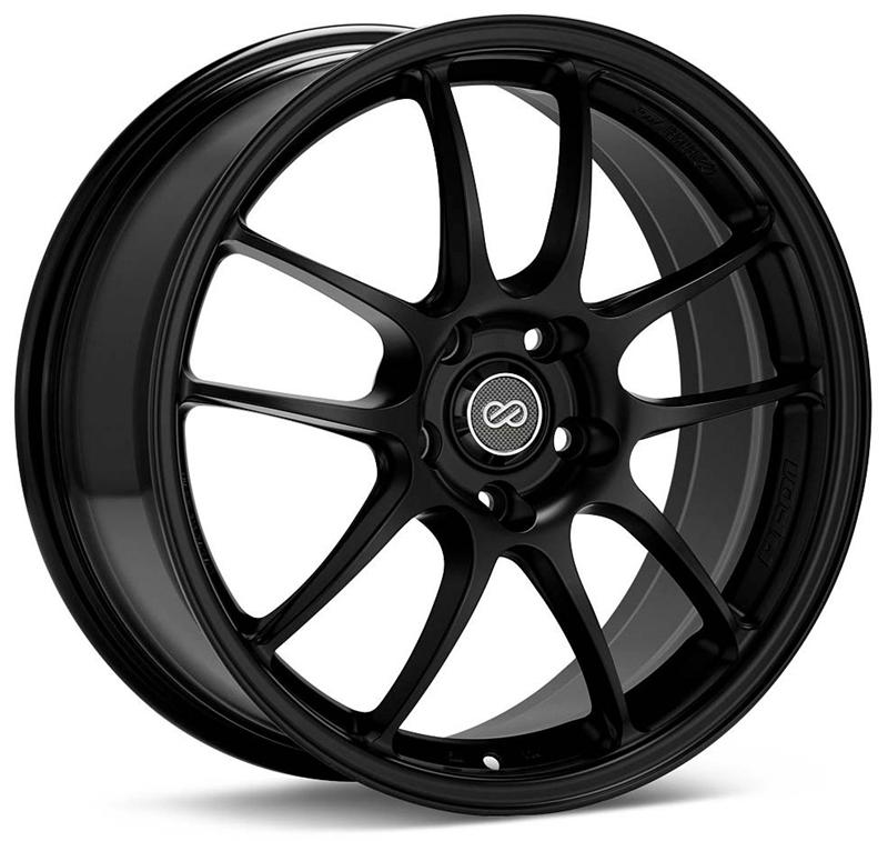 Enkei PF01 18x9.5 5x114.3 15mm Offset Black Wheel