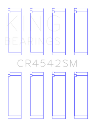 King Engine Bearings Honda K-Series (Except A3)/16V 2.0L/2.3L/2.4L (Size +0.25mm) Conrod Bearing Set