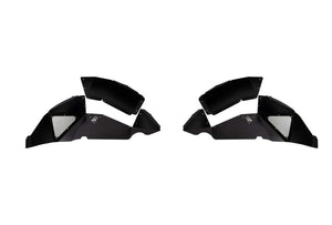 Fishbone Offroad 2018+ Jeep Wrangler JL Rear Pair Aluminum - Black Powdercoat Inner Fenders