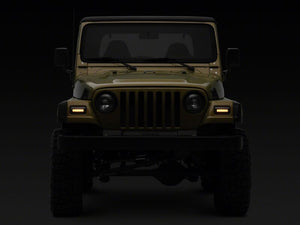 Raxiom 97-06 Jeep Wrangler TJ Axial Series LED Sequential Cornering Lights- Smoked