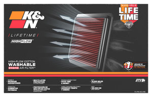 K&N 01-07 Mitsubishi Montero / 00-10 Pajero Drop In Air Filter