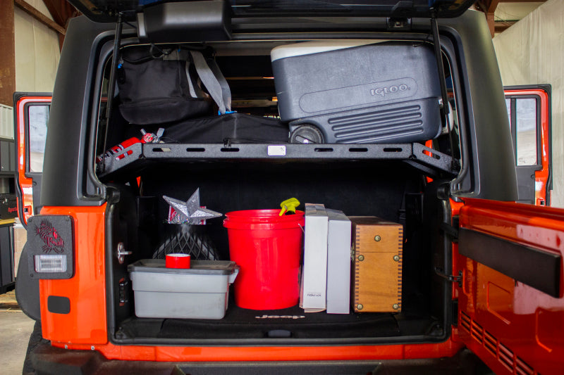 Fishbone Offroad 07-18 Jeep Wrangler JK 4 Door Fishbone Offroad Interior Storage Rack
