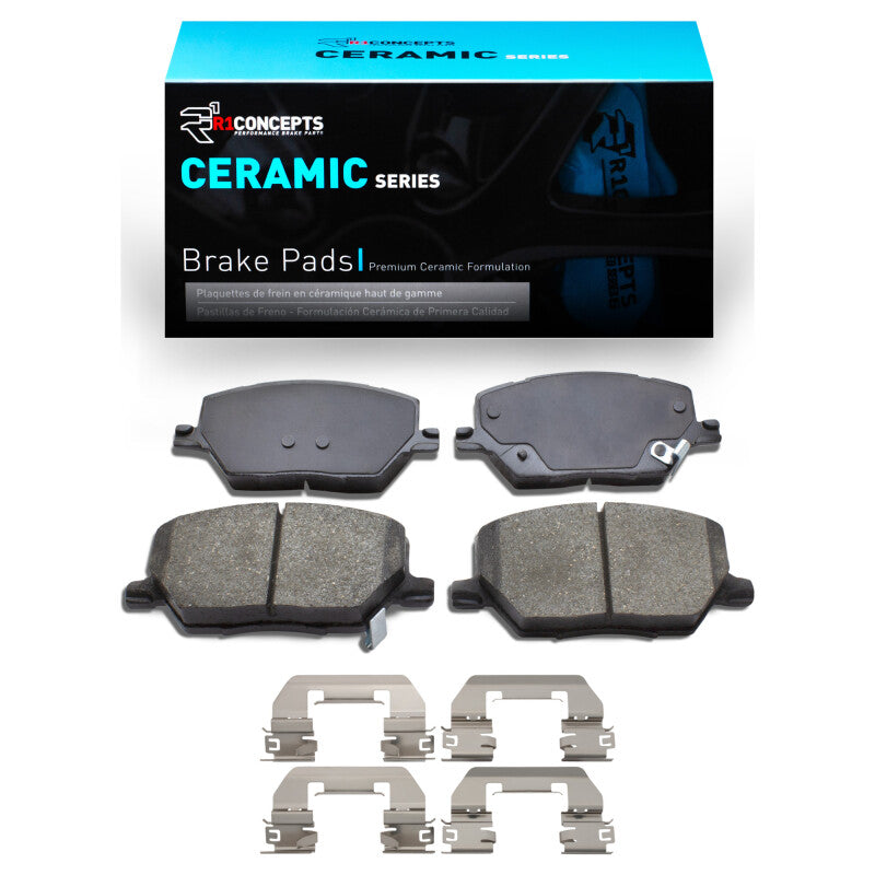 R1 2015-2023 Fiat 500X Front R1 Ceramic Pads & Hardware Kit