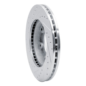 R1 90-92 Toyota Land Cruiser Front Right Drilled & Slotted Silver Brake Rotor