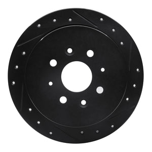 R1 10-15 Renault SANDERO (Mexico) Front Right Drilled & Slotted Black Brake Rotor