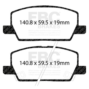 EBC 2018+ Buick Encore 1.4T Yellowstuff Front Brake Pads