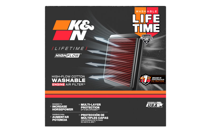 K&N Round Air Filter 7in OD 5.188in ID 3 Height