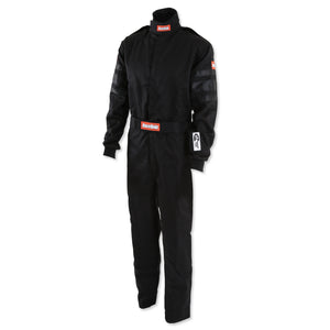 RaceQuip Black SFI-1 1-L Suit - Medium Tall