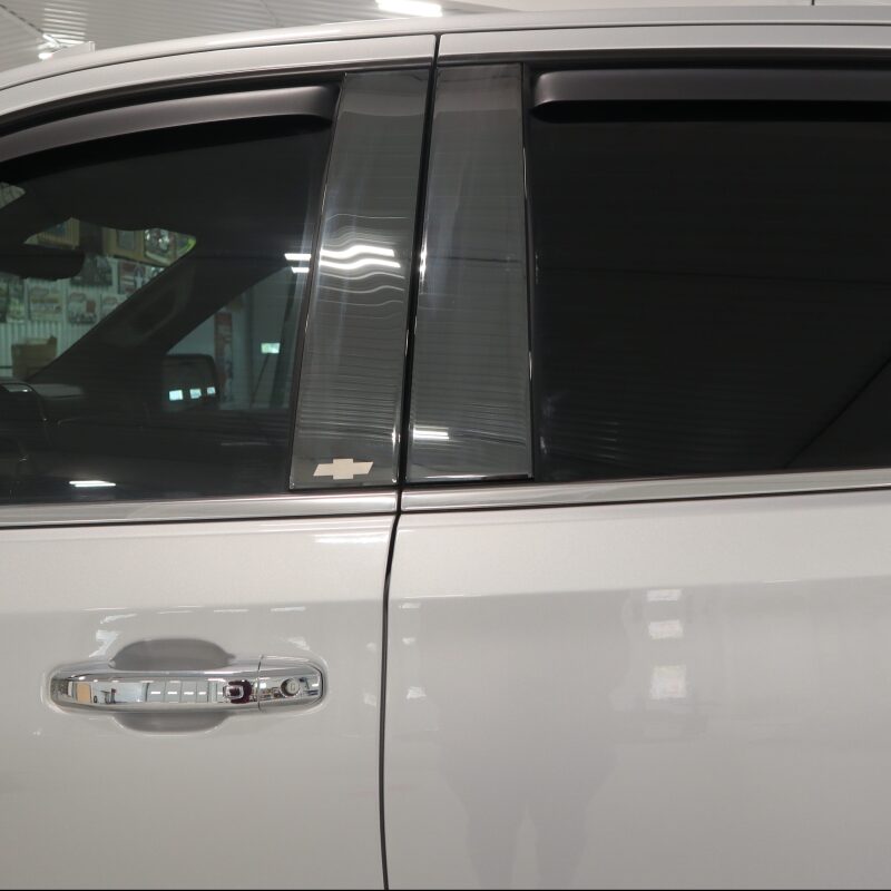 Putco 14-18 Chevy Silverado LD - Fits Double Cab/Crew Cab - 4pcs Black Platinum Pillar Posts