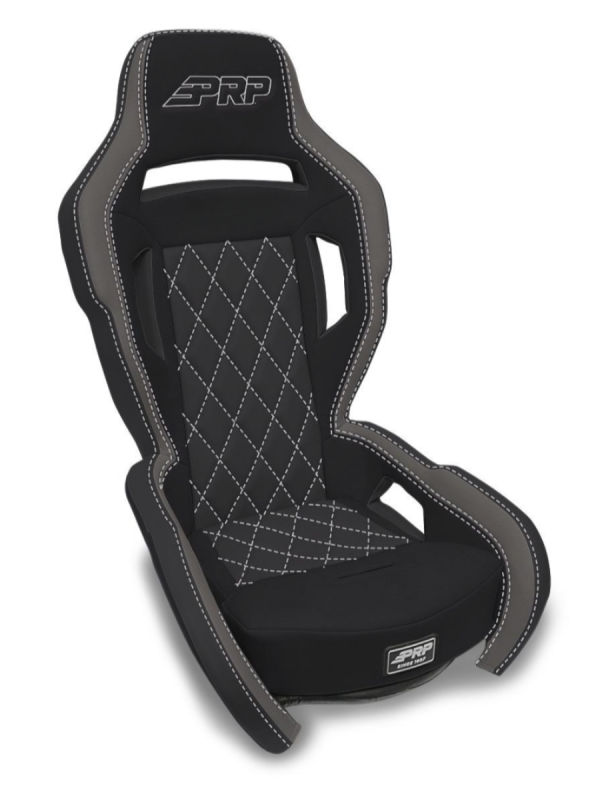 PRP Contour Suspension Seat - Black & Gray