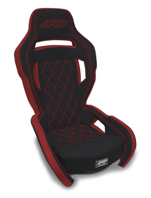 PRP Contour Suspension Seat - Black & Red