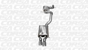 Corsa 06-10 Volkswagen GLI Mk5 Black Touring 3.0in Cat-Back Single Rear Exitn Black Pro-Series
