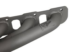 aFe Twisted Steel 304SS Short Header 15-22 Dodge Challenger SC V8-6.2L / 6.4L HEMI Titanium Coating